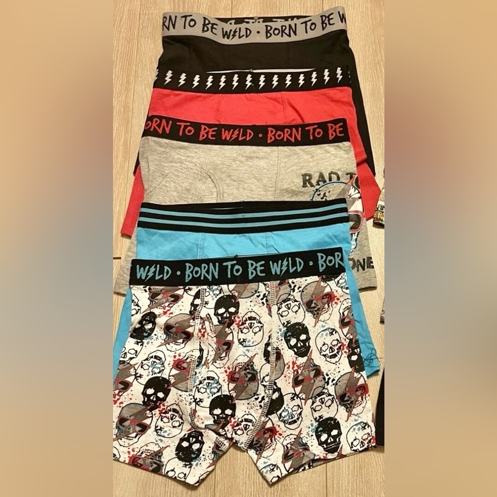 Set Of 5 Only Boys Next Turtles Mutant Mayhem Boxer Briefs Size S(6-7) Underwear